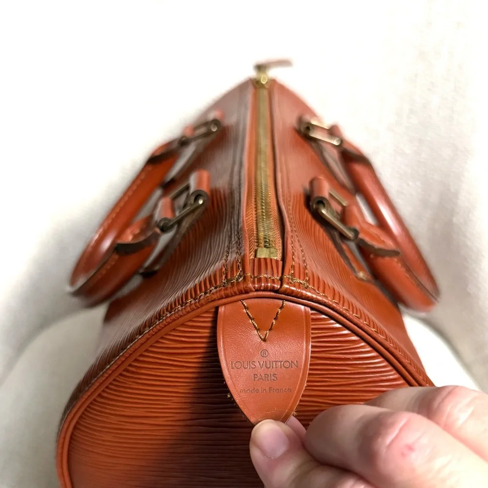 Authentic Louis Vuitton Kenya Speedy 25 bag brown Epi leather M43013